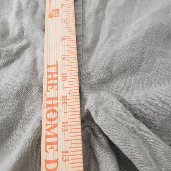 LL Bean Linen Pants Womens Size 18 Beige Coastal Neutral Outdoor Pockets - Picture 8 of 10